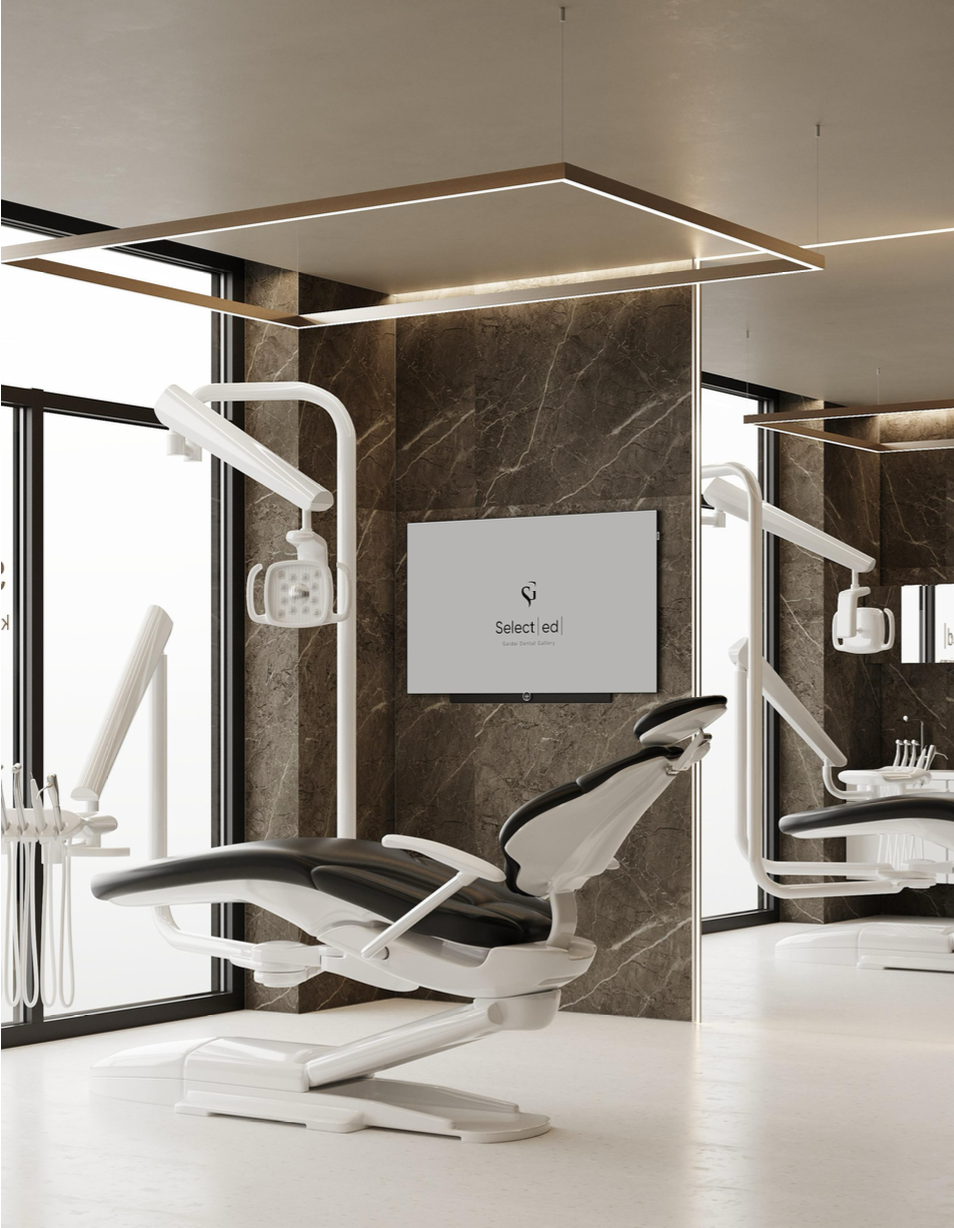 Dental treatment chair where patients receive care